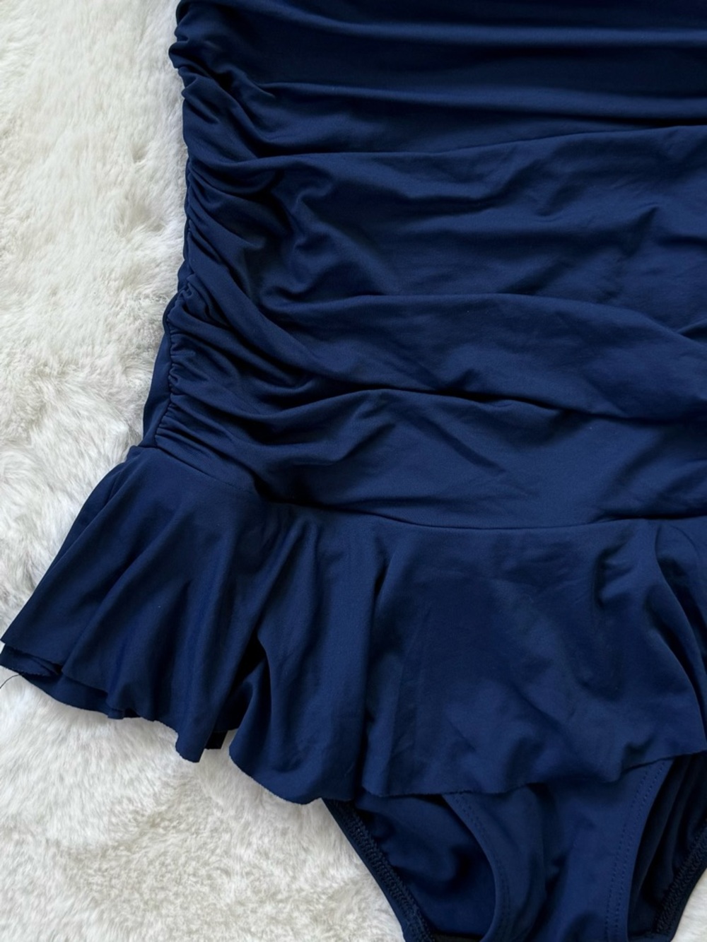 LAUREN RALPH LAUREN 8 Bel Air Skirted One Piece Swimsuit • Retro Halter - Picture 3 of 13
